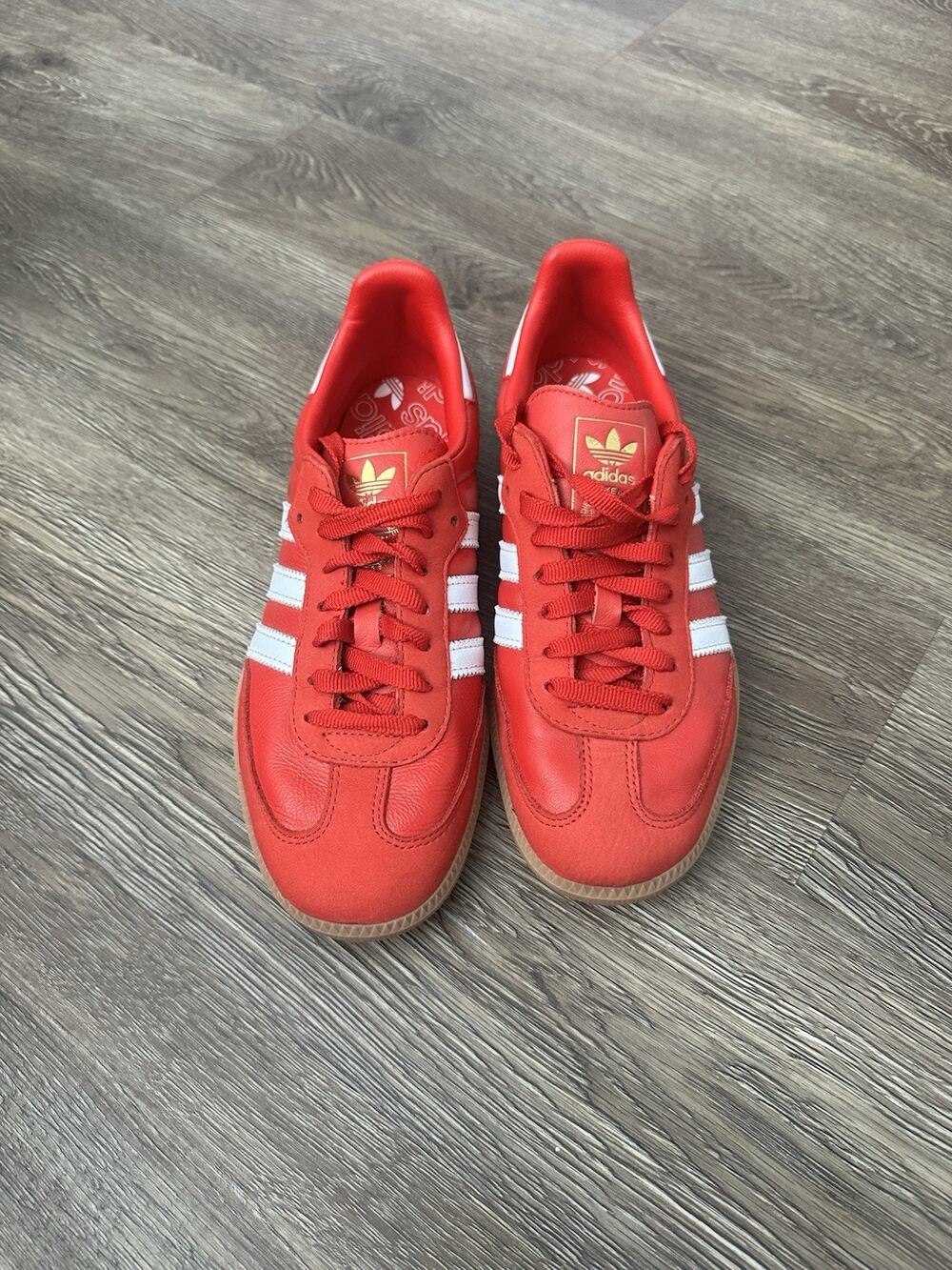 Adidas Samba OG Better Scarlet White IE6524 Women's Size 8 Authentic Worn Once!!